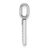 Rhodium Over 14k White Gold Diamond Number 1 Pendant