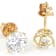 Timeless Lab-Grown Diamond Solitaire Stud Earrings 3ctw In 10K Gold