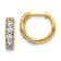 14K Yellow Gold Lab Grown Diamond SI1/SI2, G H I, Hinged Hoop Earrings