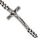 Stainless Steel Antiqued and Polished Crucifix Bracelet