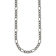 Titanium 7mm Solid Polished Figaro 22 Inch Chain