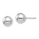 Rhodium Over 14k White Gold Polished 8mm Ball Stud Earrings