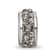 Sterling Silver Reflections Silver/Grey Double Row Preciosa Crystal Bead