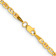 14k Tri-color Gold 2.75mm Solid Pave Valentino 16 Inch Chain