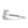 Rhodium Over 14K White Gold Lab Grown Diamond VS/SI GH, Initial F
Adjustable Ring