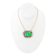 Barse Jewelry Legacy Lime Green and Blue Composite Turquoise Gold Tone Necklace