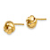 14k Yellow Gold 8mm Knot Stud Earrings