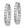 Rhodium Over 14K White Gold Oro Spotlight Lab Grown Diamond SI+, H+,
Hoop with Safety Clasp Earrings