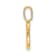 10k Yellow Gold and Rhodium Over 10k Yellow Gold Diamond Letter B
Initial Pendant