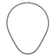 Rhodium Over Sterling Silver 6.0mm Box 30 Inch Chain