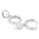 Sun Disc Drop Huggie Earrings In Sterling Silver
