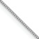 Rhodium Over 14k White Gold 0.5mm Solid Box 24 Inch Chain