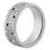 Robert Alton Men's Brick Pattern 8mm Band Ring In Tungsten