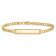 10k Yellow Gold Curb Link ID Bracelet