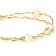 Freshwater Pearl Station Necklace In 18k Yellow Gold Over Sterling
Silver Necklace