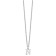 Rhodium Over Sterling Silver Cutout Letter N  Initial Necklace