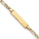 14k Yellow Gold Polished Figaro link ID Bracelet