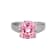 Pink And White Cubic Zirconia Platinum Over Silver October Birthstone
Ring 7.12ctw