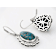 Large Turquoise Sterling Silver Dangle Earrings 16x10mm