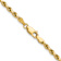 14k Yellow Gold 3mm Diamond-Cut Rope 16 Inch Chain