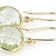 Green Prasiolite 14k Yellow Gold Dangle Earrings 8.00ctw