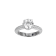 White Cubic Zirconia Platineve Ring 4.05ctw