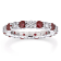2.20ctw Ruby and Diamond Eternity Band Ring in 14k White Gold