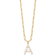 Gold Tone Sterling Silver 3-5.5mm Freshwater Cultured Pearl LETTER A
18-inch Necklace
