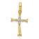 14K Yellow Gold 1/15ct. Diamond Cross Pendant