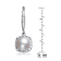 Pear Shape Pearl Simulant Drop Earrings In Sterling Silver