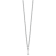 Rhodium Over Sterling Silver Cutout Letter I Initial Necklace