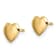 14k Yellow Gold Children's Polished 6.25mm Heart Stud Earrings