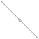 Rhodium Over 14k White Gold Polished Diamond and Citrine Bracelet
