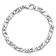 Rhodium Over 14k White Gold 6.7mm Hand-polished Fancy Link Bracelet