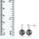 Black Cultured Tahitian Pearl 14k White Gold Earrings 8-9mm