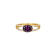Purple And White Cubic Zirconia 18K Gold Over Sterling Silver Ring 2.41ctw