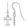 Rhodium Over Sterling Silver LogoArt University of Tennessee Extra Small
Dangle Earrings