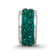 Sterling Silver Reflections Green Double Row Preciosa Crystal Bead