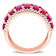 Ruby and Diamond 14K Rose Gold Ring 3.62ctw