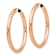 14k Rose Gold Polished 1 3/8" Endless Tube Hoop Earrings