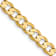 10k Yellow Gold 4.5mm Open Concave Curb Link Bracelet