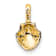 10K Yellow Gold Textured Mini Scallop Shell Charm