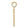 14k Yellow Gold Diamond-Cut and Textured Cross Pendant