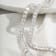 White Cubic Zirconia Platinum Over Sterling Silver Tennis Necklace 21.74ctw