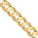 14k Yellow Gold 7.5mm Solid Open Concave Curb 24 Inch Chain