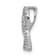 Rhodium Over 14k White Gold Awareness Diamond Slide Pendant