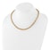 14K Yellow Gold Polished Oval Fancy Link Necklace