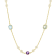 Multi-Gem 14k Yellow Gold Necklace 5.40ctw