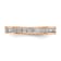14K Rose Gold Lab Grown Diamond Polished 1 ct. Channel Set Eternity Band