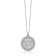 Bellissima Gold 14K White Gold Diamond Evil Eye Medallion Necklace